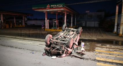 Borracho provoca aparatoso accidente en la Avenida César López de Lara; aún 'celebraba' las fiestas patrias