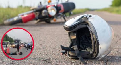 Joven motociclista muere en accidente vial sobre la Carretera Monterrey-Nuevo Laredo