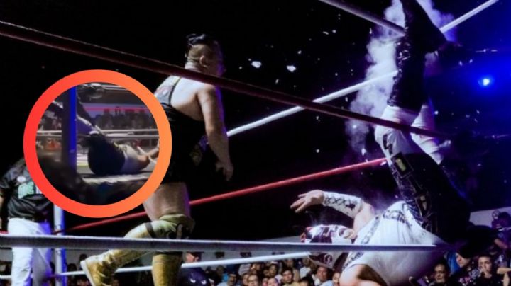 Luchador enfrenta grave lesión en la Arena Querétaro durante combate extremo | VIDEO