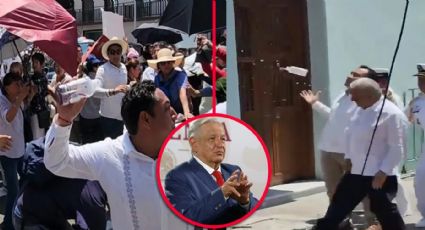 'La pude haber agarrado': AMLO habló sobre botellazo de agua en Veracruz | VIDEO