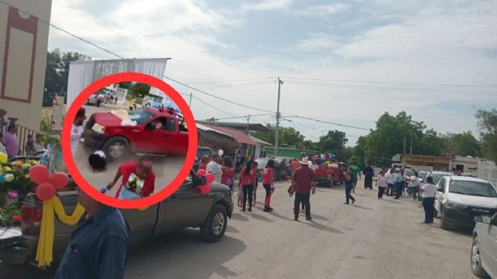 Abuelito arrolla a 6 personas y mata a otra afuera de una iglesia en Tamaulipas | VIDEO