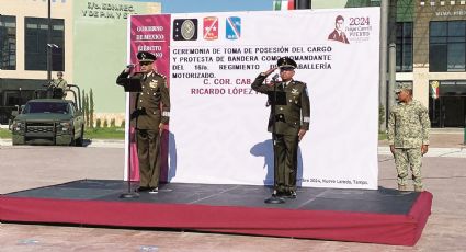 Asume en Cuartel Militar nuevo Comandante del Décimo Sexto Regimiento de Caballería Motorizado