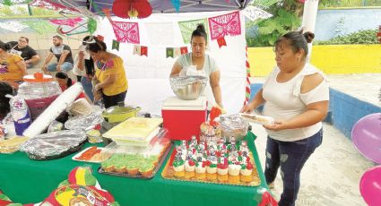 Realizan muestra de comida en Jardín de Niños Parque Infantil