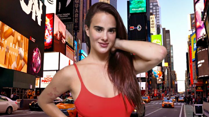 'El mundo está contigo': Gala Montes aparece en Times Square, tras polémica con Adrián Marcelo