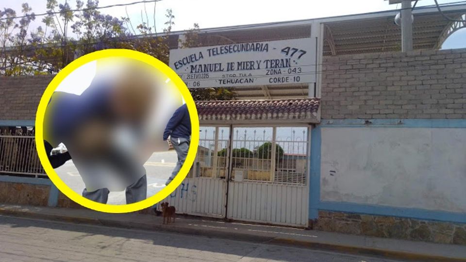 Pelea en secundaria de Puebla termina en tragedia