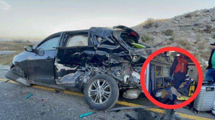 Abuelito muere tras carreterazo en la Saltillo-Monterrey; luchó por su vida en el hospital