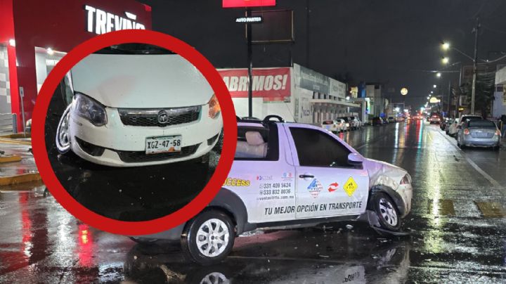 Cafre al volante provoca fuerte choque en la avenida Guerrero; dejó a su víctima a su suerte