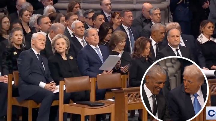 ¿Qué se dijeron Trump y Obama durante funeral?; experto en lectura de labios lo revela