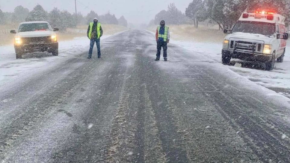 Las nevadas se hicieron presentes.