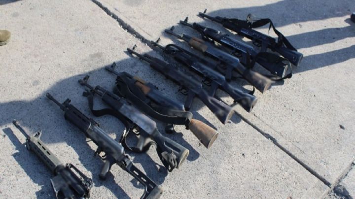 Detienen a 5 hombres con arsenal, granadas y drogas en Mazatlán; liberan a dos secuestrados