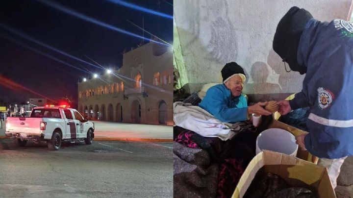 Protección Civil de Nuevo Laredo ayuda a las personas a no congelarse