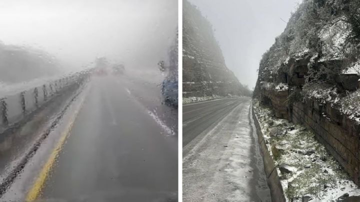 Hielo negro congela carreteras de Tamaulipas; alertan por tercer refuerzo de aire ártico