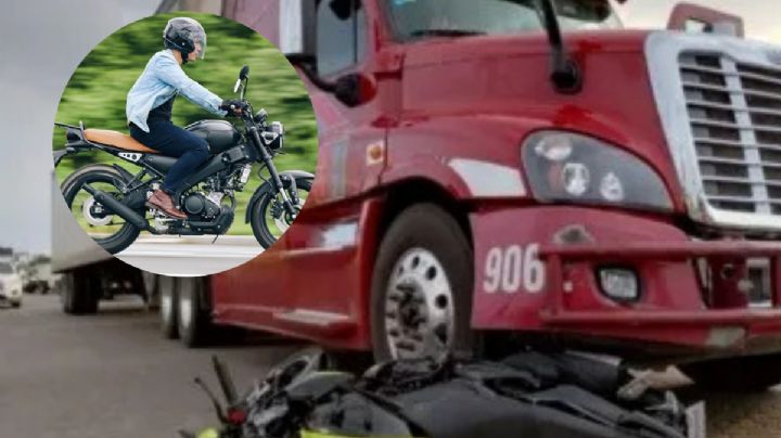Motociclista sufre amputación tras quedar bajo las llantas de un tráiler; murió en el hospital