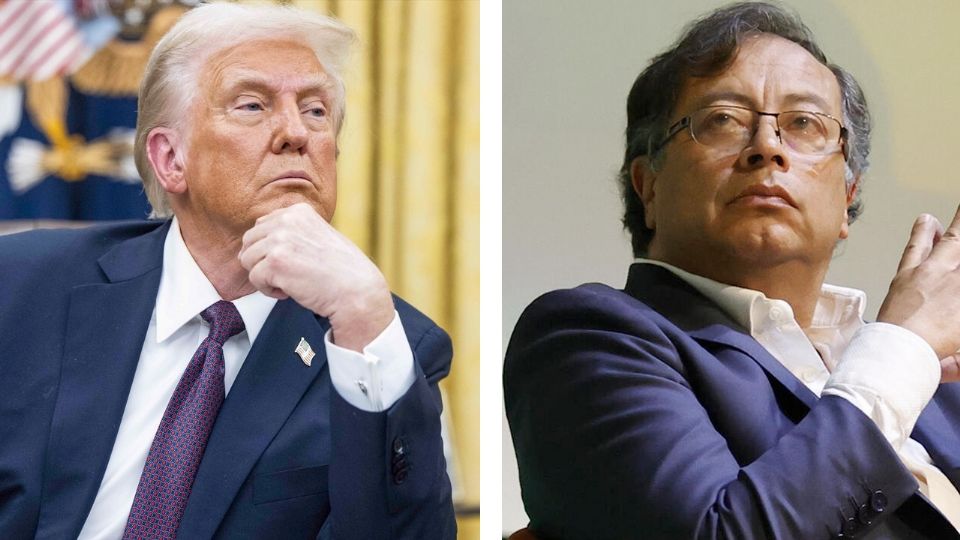 Donald Trump y Gustavo Petro.