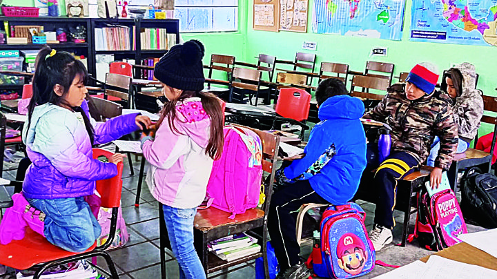 Tienen alumnos sólo 9 días de clase en enero