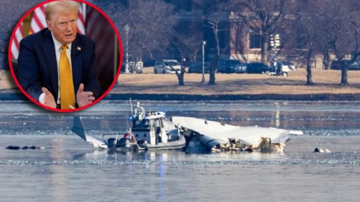 Trump culpa a los controladores aéreos tras trágico accidente en Washington