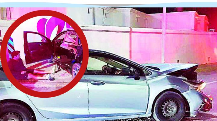 Nuevo Laredo: borracho se pasa la luz roja y causa fuerte encontronazo; mujer termina en el hospital