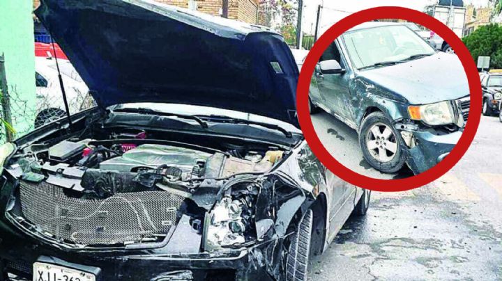 Elsa y Lorena chocan aparatosamente con sus camionetas en la Colonia Guerrero; ¿quién tuvo la culpa?