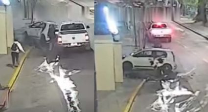 Hombre choca dos veces con auto que traía bebé a bordo; terminó con fractura de cráneo | VIDEO