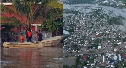 Poza Rica, Veracruz, queda inundada tras desbordamiento del río Cazones | VIDEO