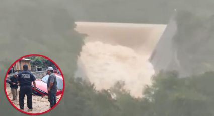 Lluvias desbordan presa Jalpan en Querétaro y causa evacuaciones de familias