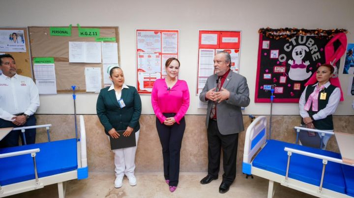 Nuevo Laredo: Carmen Lilia Canturosas entrega 40 camas al IMSS y al Hospital General