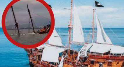 Se hunde el emblemático galeón Marigalante frente a Puerto Vallarta