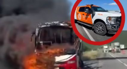 Infierno en la carretera: fuego arrasa con autobús de SENDA; ¿qué le pasó a los pasajeros? | VIDEO