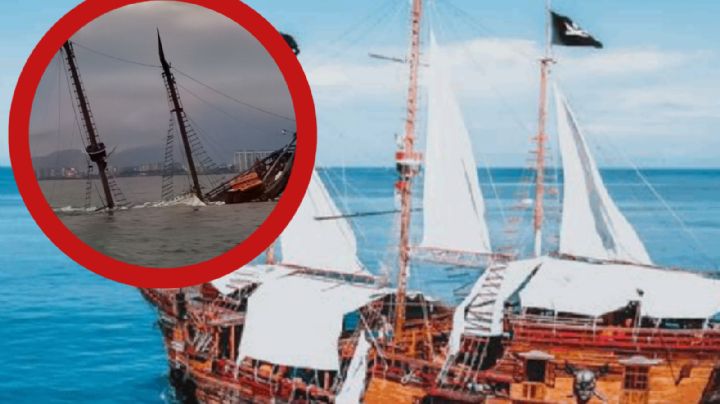 Se hunde el emblemático galeón Marigalante frente a Puerto Vallarta