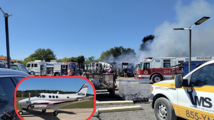 Avioneta se estrella e incendia vehículos en Fort Worth, Texas; reportan varios heridos | VIDEO