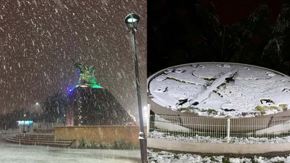 En varios inviernos la nieve 'pinta' de blanco la frontera