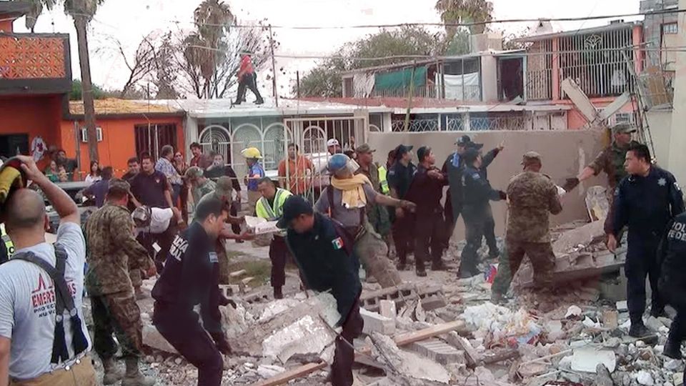 La explosión en la colonia Infonavit en 2014.