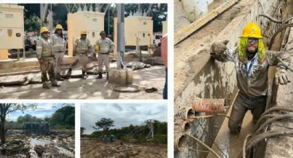 CFE reporta 92% de avance en el restablecimiento eléctrico tras lluvias e inundaciones