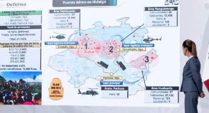 Sedena instala tres Centros de Mando en Hidalgo para atender a comunidades afectadas por lluvias