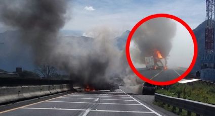 Trailero muere calcinado tras brutal choque; ¡'no veo, por favor, ayúdenme'! | IMÁGENES FUERTES