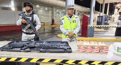 Detienen a tres 'gringos' que querían pasar armamento de alto poder por el puente Benito Juárez