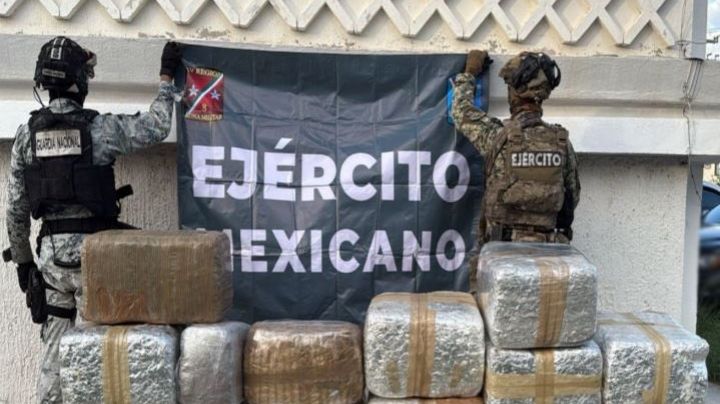 Gabinete de Seguridad asegura 300 kilos de marihuana en Tamaulipas
