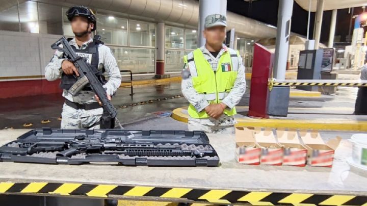 Detienen a tres 'gringos' que querían pasar armamento de alto poder por el puente Benito Juárez