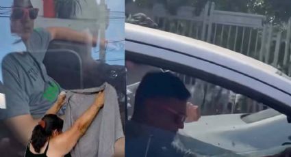 Alumnos captan a pervertido en su auto afuera de escuela en Monterrey | VIDEO