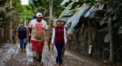 En Poza Rica, Veracruz, Presidenta Claudia Sheinbaum supervisa entrega de ayuda humanitaria y traslados médicos