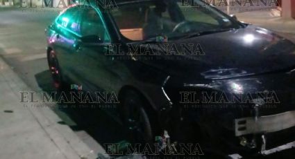 Choca en Lincoln y Juárez y se da a la fuga; dejó su Malibu abandonado tras el impacto