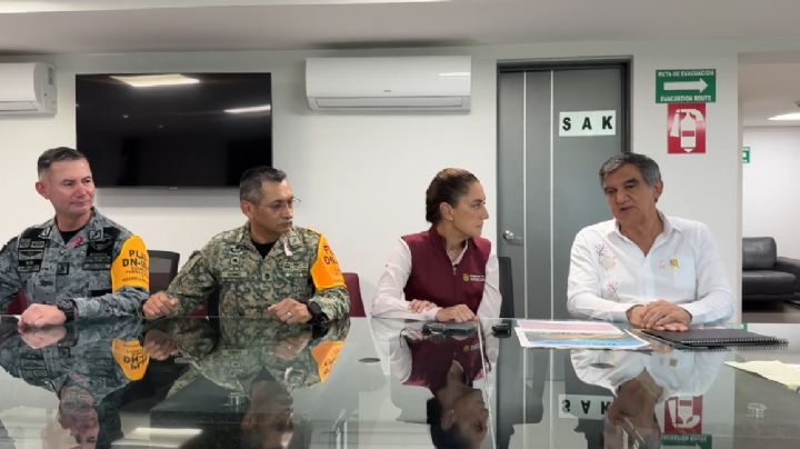 'Hasta ahora no hay riesgo': Claudia Sheinbaum y Américo Villarreal se reúnen en Tampico por nivel de río Pánuco