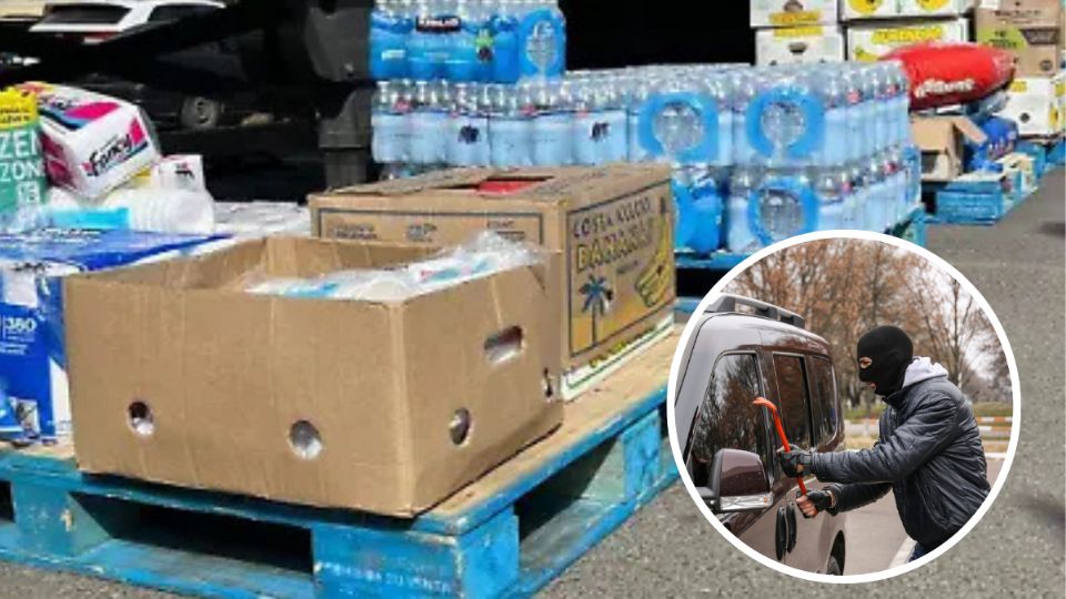 Sujetos se apoderaron de las cosas personales de una cuadrilla que pretendía entregar víveres