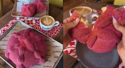 Panadería de Texas que tiene el único y delicioso pan de muerto de color rosa