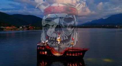 Nuevo Barco Pirata en la Presa La Boca; así luce el galeón que promete conquistar turistas | VIDEO