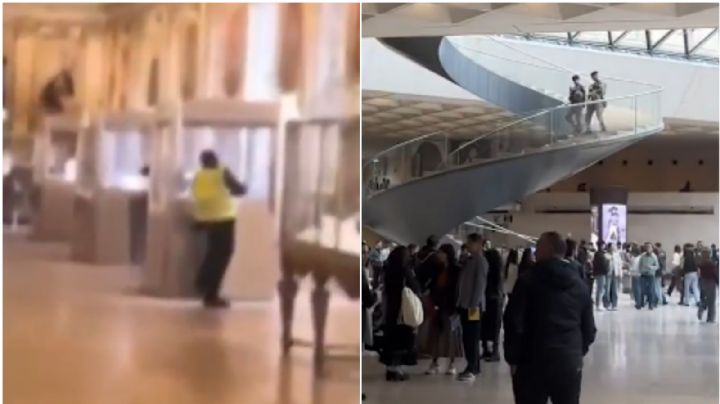 MOMENTO EXACTO del robo en el Museo del Louvre; así operaron los ladrones