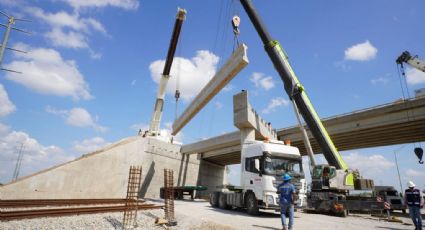 Avanza 80% la rehabilitación del puente vehicular en la Carretera MEX II en Nuevo Laredo