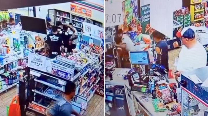 Hinchas de Rayados de Monterrey saquean un 7-Eleven; roban cerveza entre cánticos y gritos | VIDEO