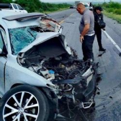 Dos personas mueren prensadas en brutal choque; se estrellaron en la carretera Matamoros-Victoria