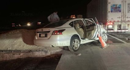 Conductor de Texas choca en tramo en reparación de la Autopista; ambulancia lo lleva al Puente II